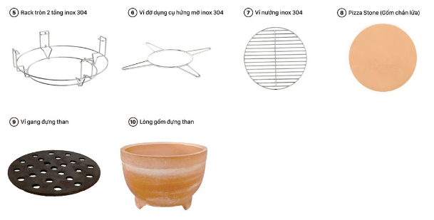 phụ kiện trong lòng gốm