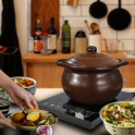 nồi đất nấu bếp từ 3 lít màu nâu