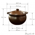 kích thước nồi đất