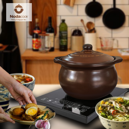 nồi đất nấu bếp từ 3 lít màu nâu