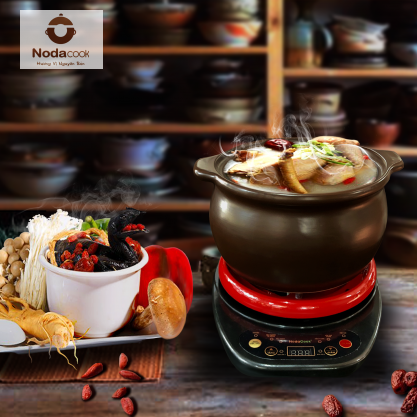 Nồi đất điện đa năng 2 lít ( màu nâu)