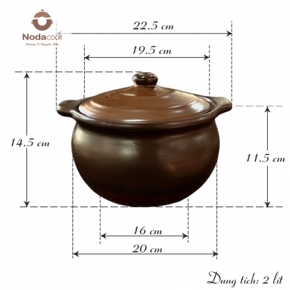 kích thước nồi đất