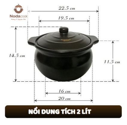 kích thước nồi đất